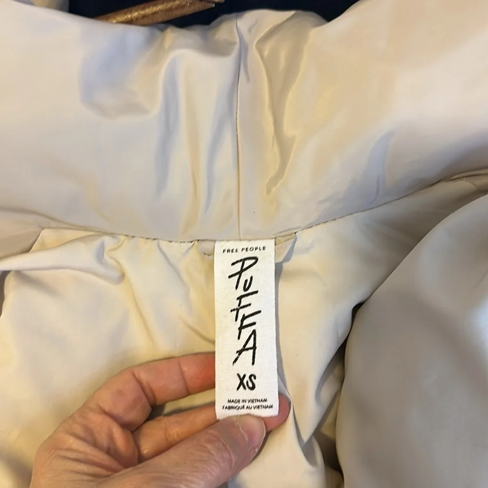Free People Ella Puffa Coat in Mineral Dust SzXS